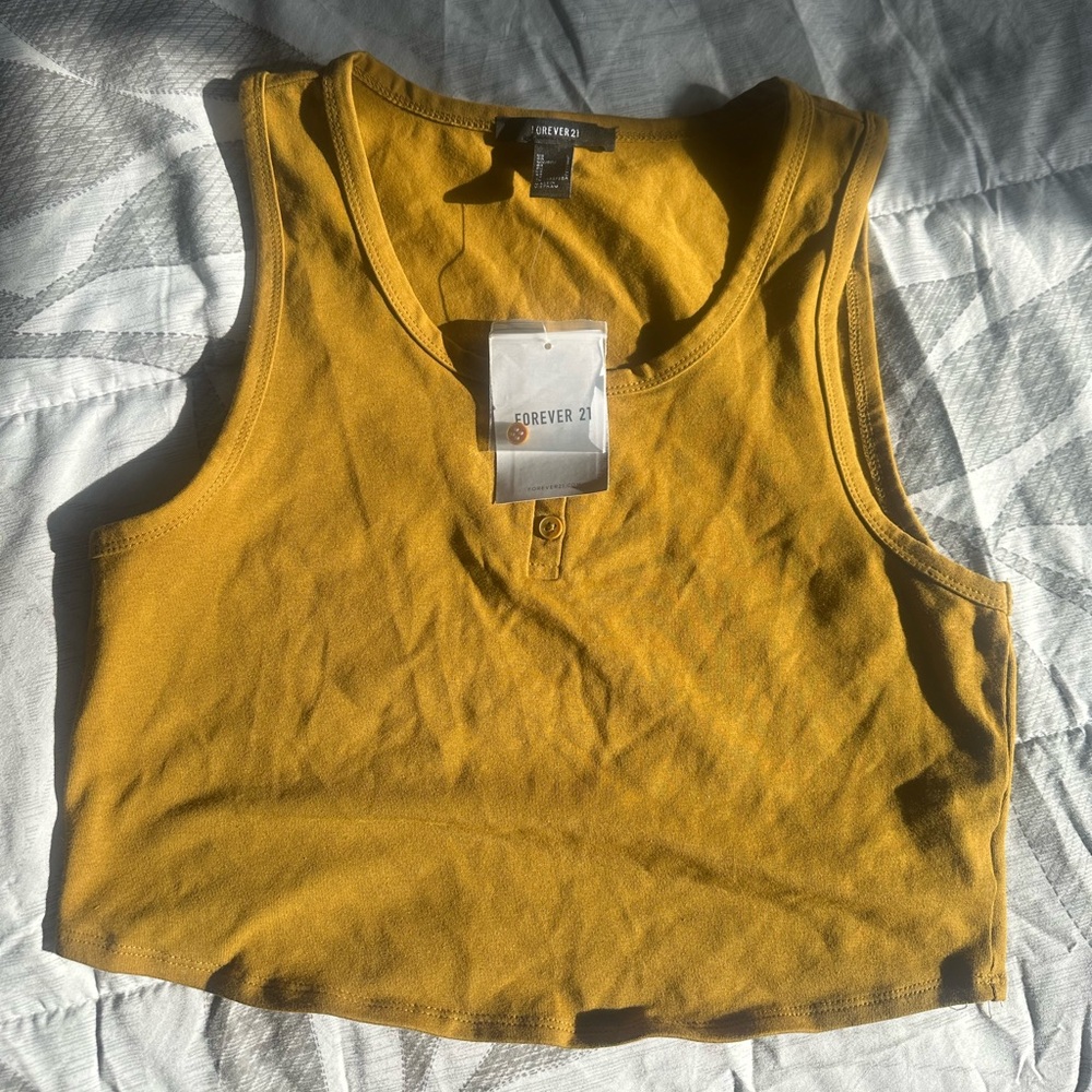 Madewell Mustard Yellow Tank Top